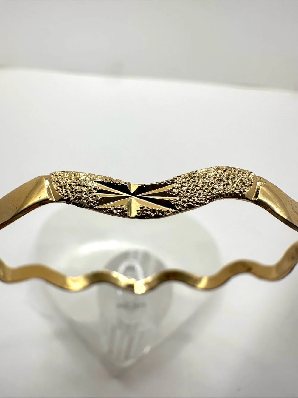 Gold Vintage 14k Gold Filled Wave Bangle